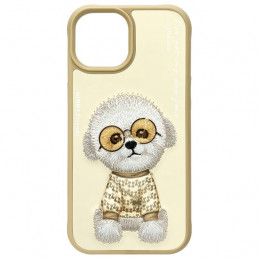 „Nimmy Glasses“ stilingas „iPhone 15“ dėklas – smėlio spalvos