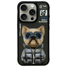 „Nimmy Cool&Cute 2.0“ dėklas, skirtas „iPhone 15 Pro“ – juodas