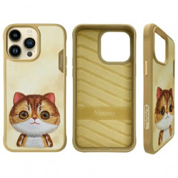 „Nimmy Big Eyed Pet 2.0“ katės dėklas, skirtas „iPhone 15 Pro“ – žalias