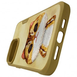 „Nimmy Big Eyed Pet 2.0“ katės dėklas, skirtas „iPhone 15 Pro“ – žalias