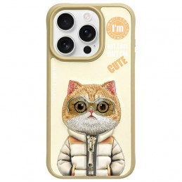 „Nimmy Cool&Cute 2.0“ katės dėklas, skirtas „iPhone 15 Pro“ – žalias