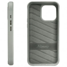 „Nimmy Glasses“ stilingas katino formos dėklas, skirtas „iPhone 15 Pro“ – pilkas