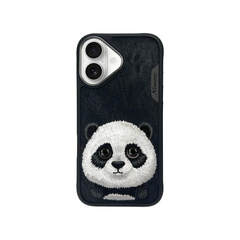 „Nimmy Big Eyed Pet 2.0“ pandos dėklas, skirtas „iPhone 16“ – juodas