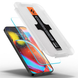 Spigen Glas.tR EZ Fit Privacy grūdintas stiklas skirtas iPhone 13 Pro Max - 2 vnt.
