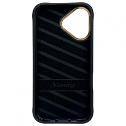 „Nimmy Glasses“ „Cool Dog“ dėklas „iPhone 16“ telefonui – juodas