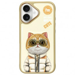 „Nimmy Cool&Cute 2.0“ katės dėklas, skirtas „iPhone 16“ – žalias