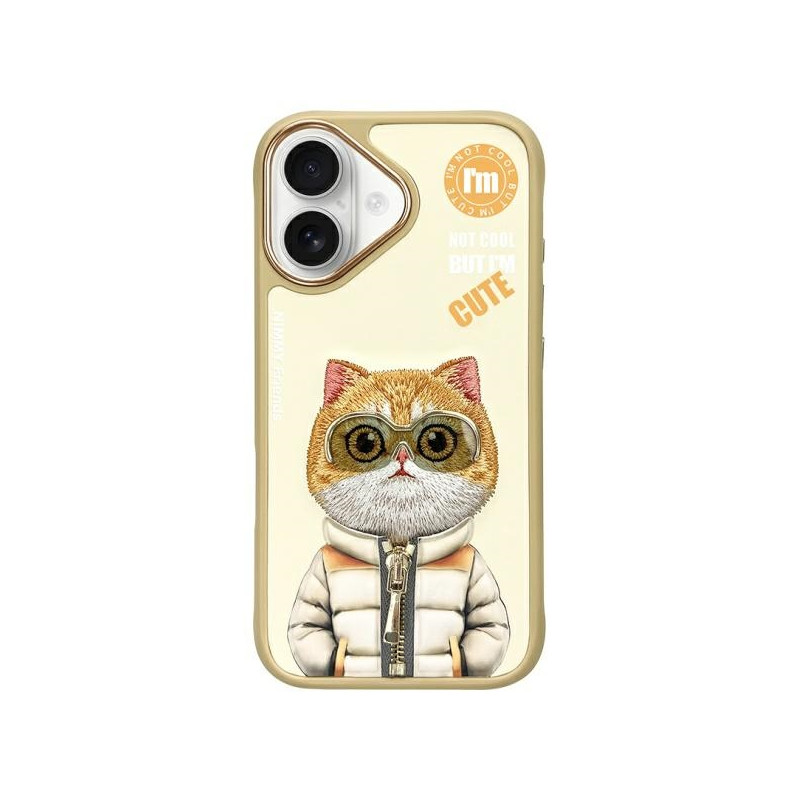 „Nimmy Cool&Cute 2.0“ katės dėklas, skirtas „iPhone 16“ – žalias