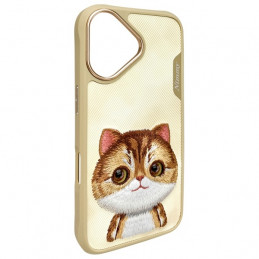 „Nimmy Big Eyed Pet 2.0“ katės dėklas, skirtas „iPhone 16“ – žalias