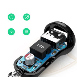 Ugreen automobilinis įkroviklis 2x USB 24W 4,8 A (2x 2,4 A) juodas (50875)