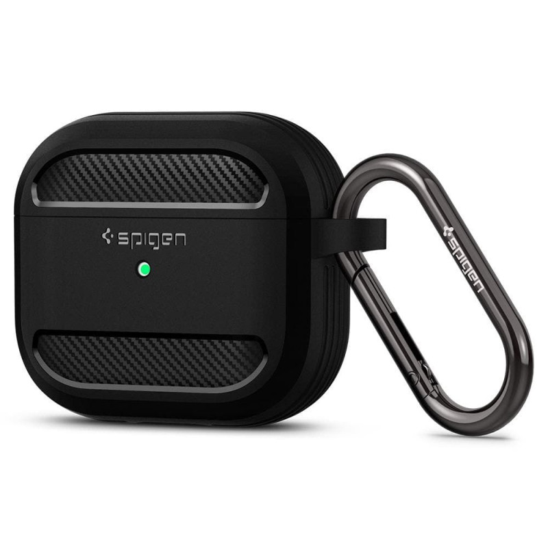 Spigen Rugged Armor dėklas, skirtas Apple AirPods 3 - matinė juoda