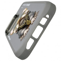 „Nimmy Glasses“ stilingas šuns dėklas, skirtas „iPhone 16 Pro Max“ – pilkas