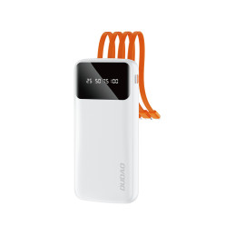Dudao K6Pro universalus maitinimo blokas 10000mAh su USB laidu, USB Type C, Lightning white (K6Pro-white)