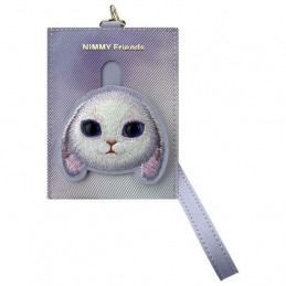 „Nimmy Big Eyed Pet 2.0“ triušio formos piniginės ir kortelių dėklas – violetinė