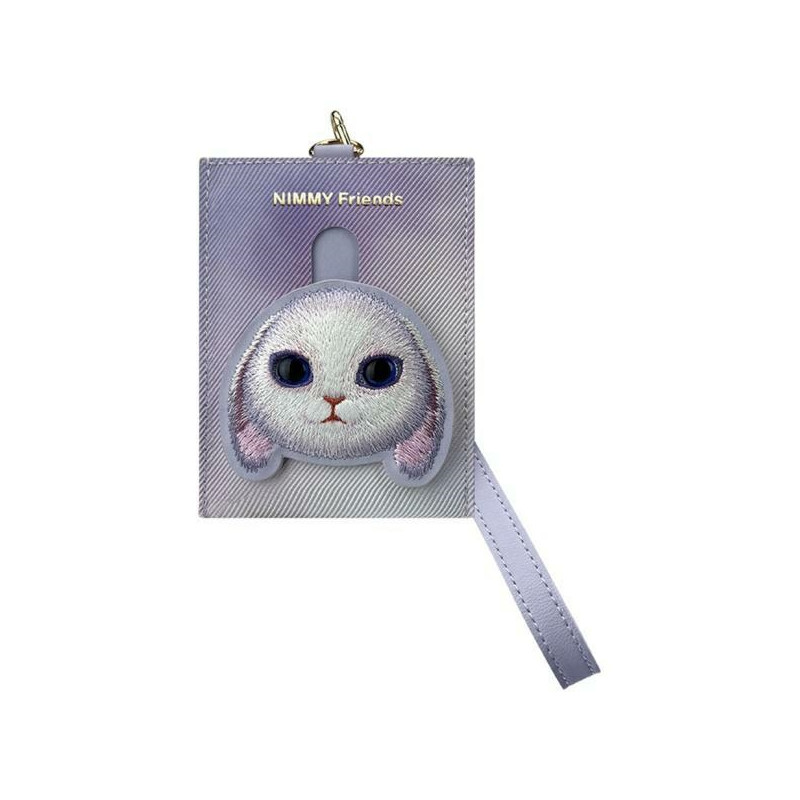 „Nimmy Big Eyed Pet 2.0“ triušio formos piniginės ir kortelių dėklas – violetinė