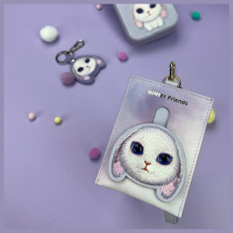 „Nimmy Big Eyed Pet 2.0“ triušio formos piniginės ir kortelių dėklas – violetinė