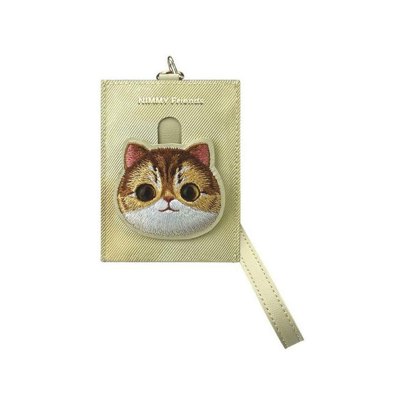 „Nimmy Big Eyed Pet 2.0“ katėms skirtas piniginės ir kortelių dėklas – smėlio spalvos