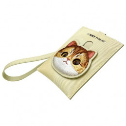 „Nimmy Big Eyed Pet 2.0“ katėms skirtas piniginės ir kortelių dėklas – smėlio spalvos