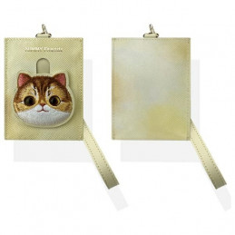 „Nimmy Big Eyed Pet 2.0“ katėms skirtas piniginės ir kortelių dėklas – smėlio spalvos