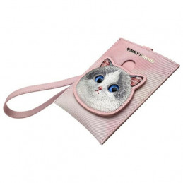 „Nimmy Big Eyed Pet 2.0“ katėms skirtas piniginės ir kortelių dėklas – rožinis