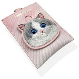 „Nimmy Big Eyed Pet 2.0“ katėms skirtas piniginės ir kortelių dėklas – rožinis