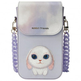 „Nimmy Big Eyed Pet 2.0“ telefono dėklas su triušio formos logotipu – violetinė