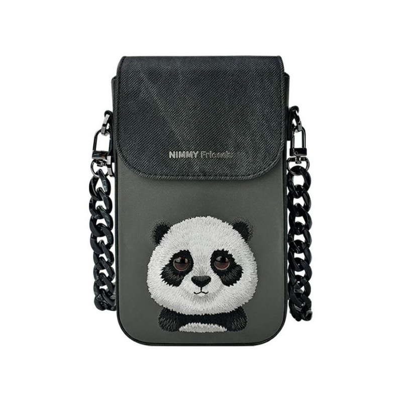 „Nimmy Big Eyed Pet 2.0“ pandos telefono dėklas – juodas