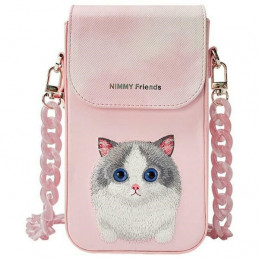 „Nimmy Big Eyed Pet 2.0“ telefono dėklas katei – rožinis