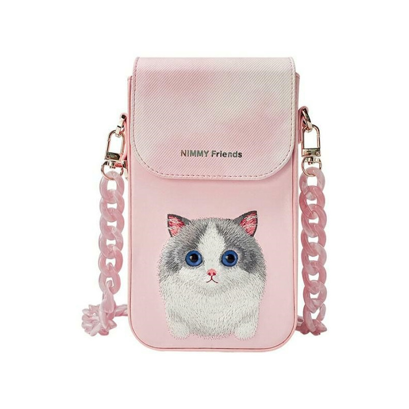 „Nimmy Big Eyed Pet 2.0“ telefono dėklas katei – rožinis