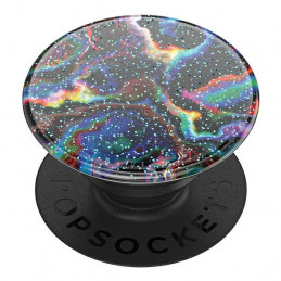 „Popsockets 2“ blizgučių ir vaivorykštės spalvos telefono laikiklis ir stovas