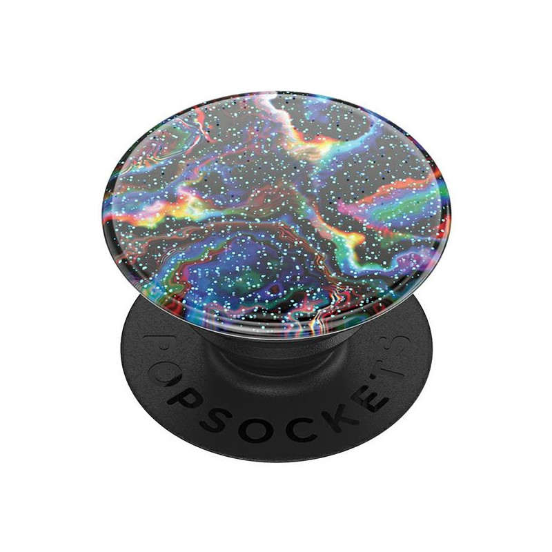 „Popsockets 2“ blizgučių ir vaivorykštės spalvos telefono laikiklis ir stovas