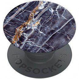 „Popsockets 2“ aukso spalvos ant tamsaus marmuro telefono laikiklis ir stovas