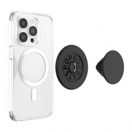 „Popsockets PopGrip MagSafe 2“ telefono laikiklis ir stovas – juodas