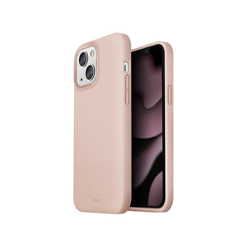Uniq Lino dėklas iPhone 13 - rožinis