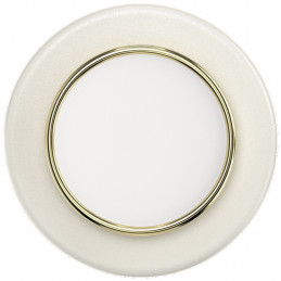 „Popsockets Round Luxe“ kokoso kremo emalio „MagSafe“ laikiklis ir telefono stovas