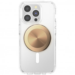 „Popsockets“ apvalus radialinis aukso spalvos aliuminio „MagSafe“ laikiklis ir telefono stovas