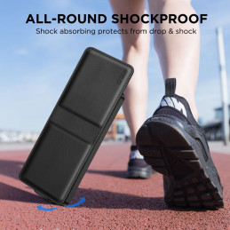 „Tech-Protect“ piniginės dėklas, skirtas „Samsung Galaxy Z Flip 7“ – juodas