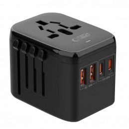 „Tech-Protect TA200“ ES / JK / JAV / AU adapteris – juodas