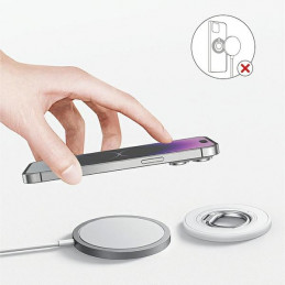 Žiedinis SODI stovas BM-350 dvipusis magnetinis su MagSafe - baltas