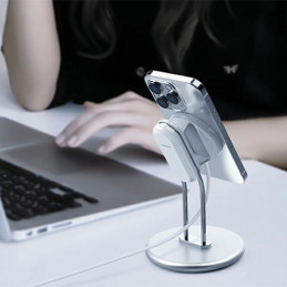 SODI SIM-300 MagSafe telefono laikiklis – sidabrinis
