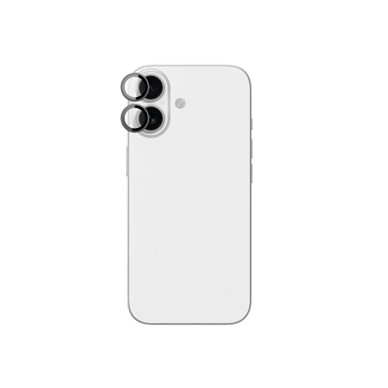 „AMAZINGTHING“ objektyvo stiklas, skirtas „iPhone 17“ su juodu aliuminio rėmeliu