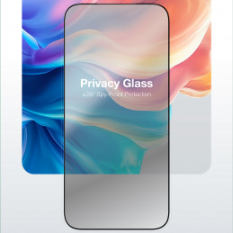 NUOSTABUS „Radix Privacy“ grūdintas stiklas, skirtas „iPhone 17 Pro“