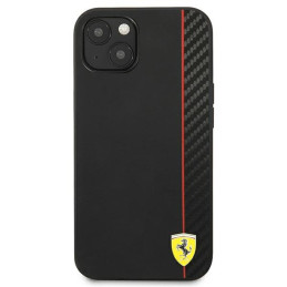 Ferrari On Track Carbon Stripe dėklas iPhone 13 mini - juodas