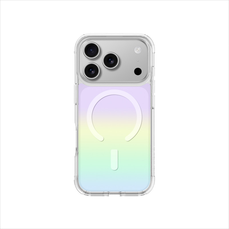 NUOSTABUS Minimalistinis „Mag“ dėklas, skirtas „iPhone 17 Pro“, suderinamas su „MagSafe“ vaivorykštės spalvos – daugiasp...
