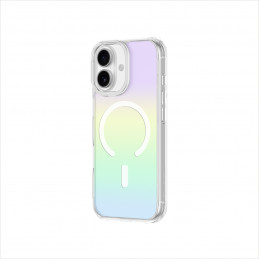 NUOSTABUS Minimalistinis „Mag“ dėklas, skirtas „iPhone 17“, suderinamas su „MagSafe“ vaivorykštės spalvos – daugiaspalvi...