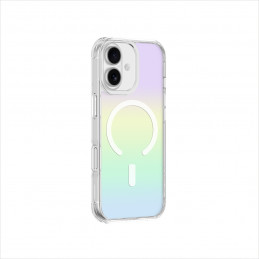 NUOSTABUS Minimalistinis „Mag“ dėklas, skirtas „iPhone 17“, suderinamas su „MagSafe“ vaivorykštės spalvos – daugiaspalvi...