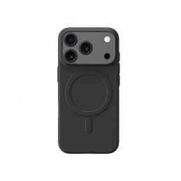 NUOSTABUS Minimalus oro dėklas, skirtas „iPhone 17 Pro Max“, suderinamas su „MagSafe“ – juodas