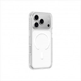 NUOSTABUS „Titan Pro“ dėklas, skirtas „iPhone 17 Pro“, suderinamas su „MagSafe“ – skaidrus