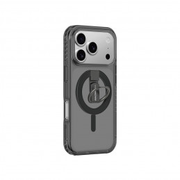 „AMAZINGTHING Titan Pro Grip Ring“ dėklas, skirtas „iPhone 17 Pro Max“, suderinamas su „MagSafe“ – juodas