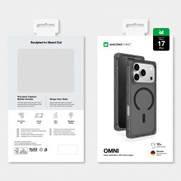 „AMAZINGTHING Omni“ dėklas, skirtas „iPhone 17 Pro“, suderinamas su „MagSafe“ – juodas