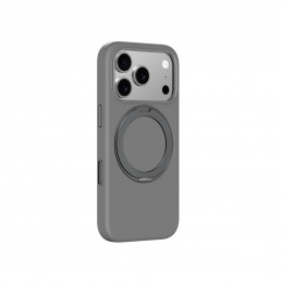 NUOSTABUS „Cloudie“ „iPhone 17 Pro Max“ dėklas su stovu – pilkas